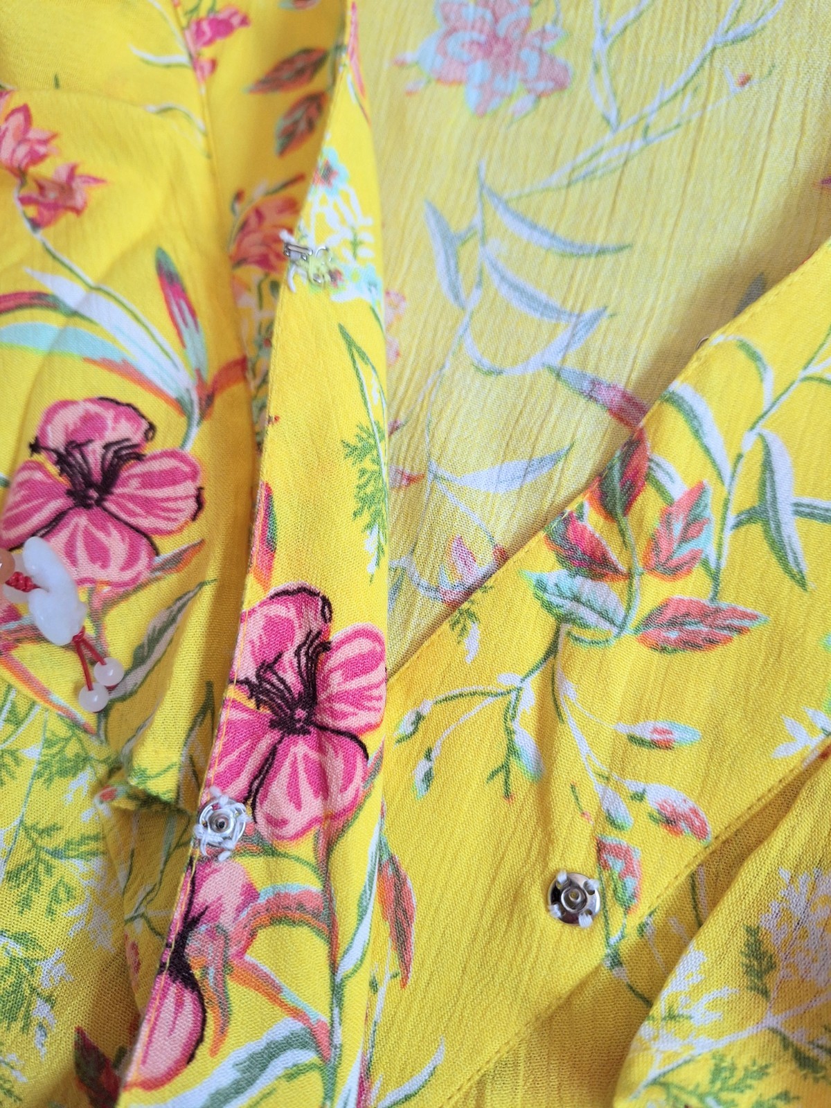 NWT SOFIA Yellow Floral Wrap Dress