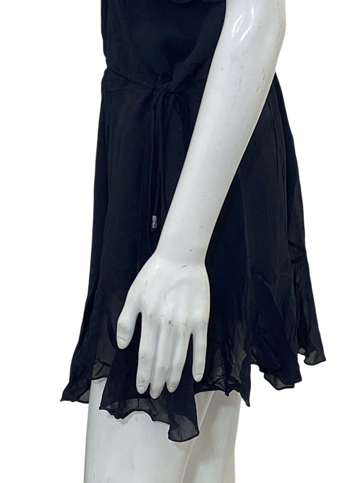 Isabel Marant Etoile Betty Vintage Spaghetti Strap Ruffle Short Mini Dress S 36