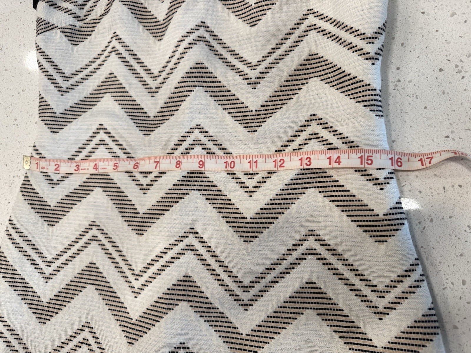 1.STATE Sheath Dress Sleeveless White Black Beige- Size S -Woven lined