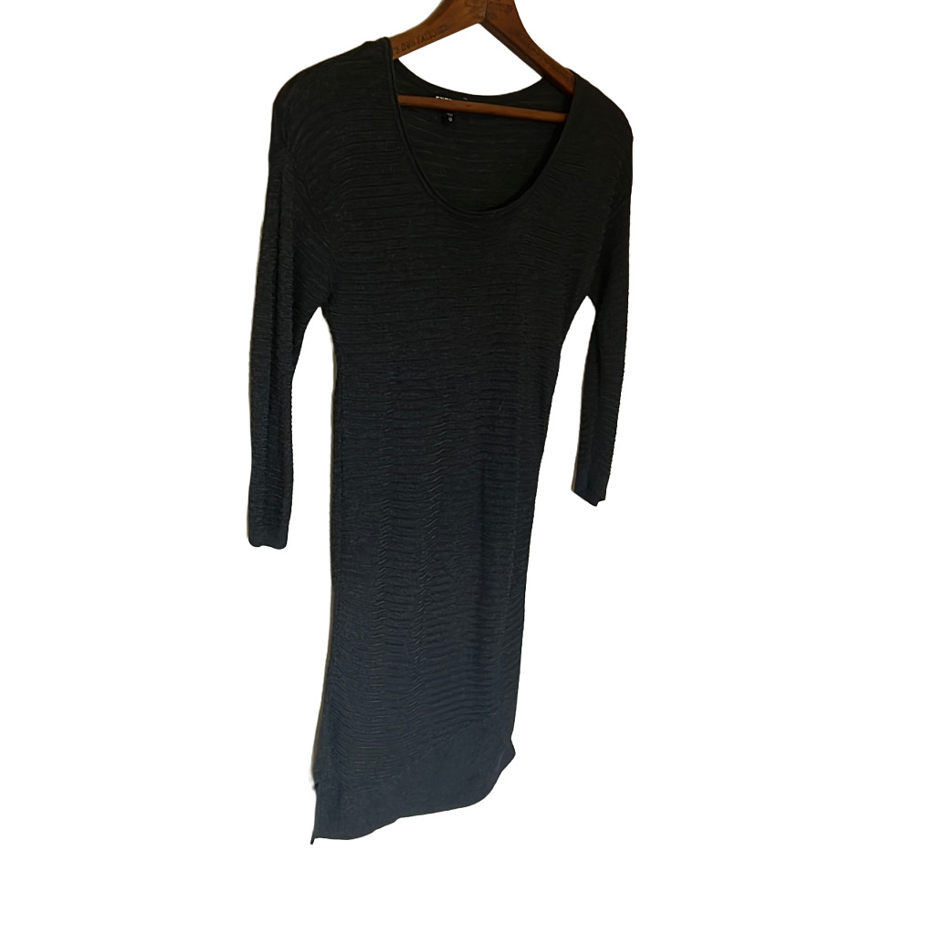 Express Lightweight Semi Sheer Knit Scoop Neck Dress