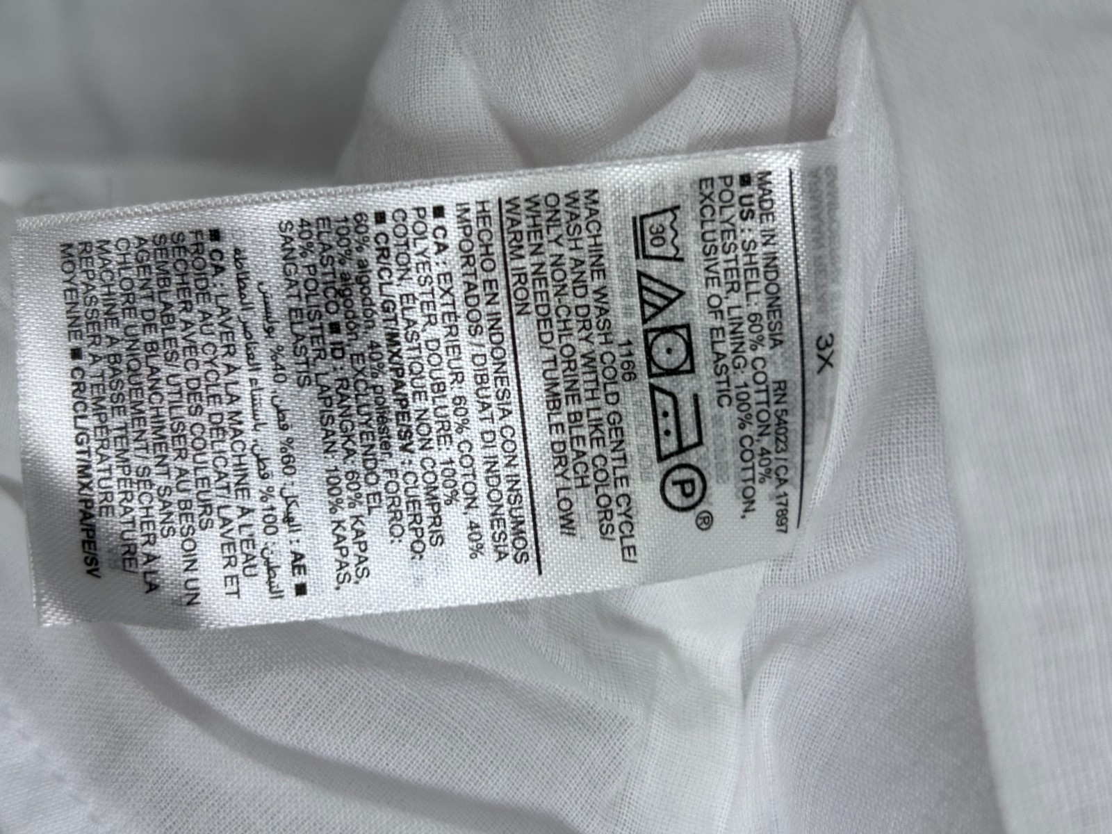Old Navy Womens 3X White Tiered Gauze Dress Lined Sleeveless Smocked Tie Back
