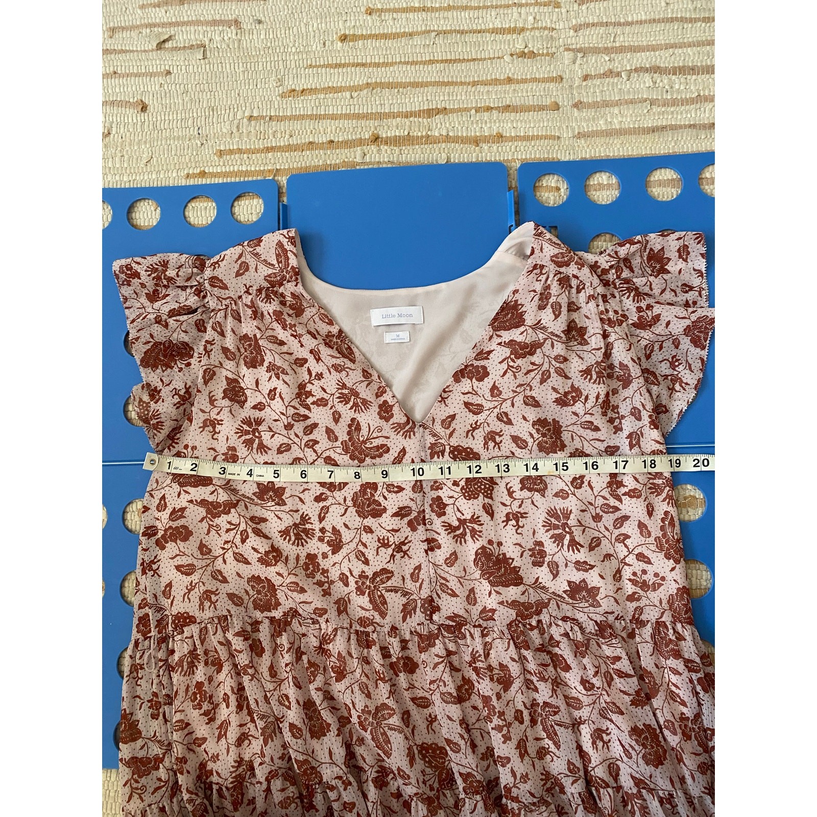 Aritzia Little Moon Pink Floral Rhea Mini Dress Size Medium