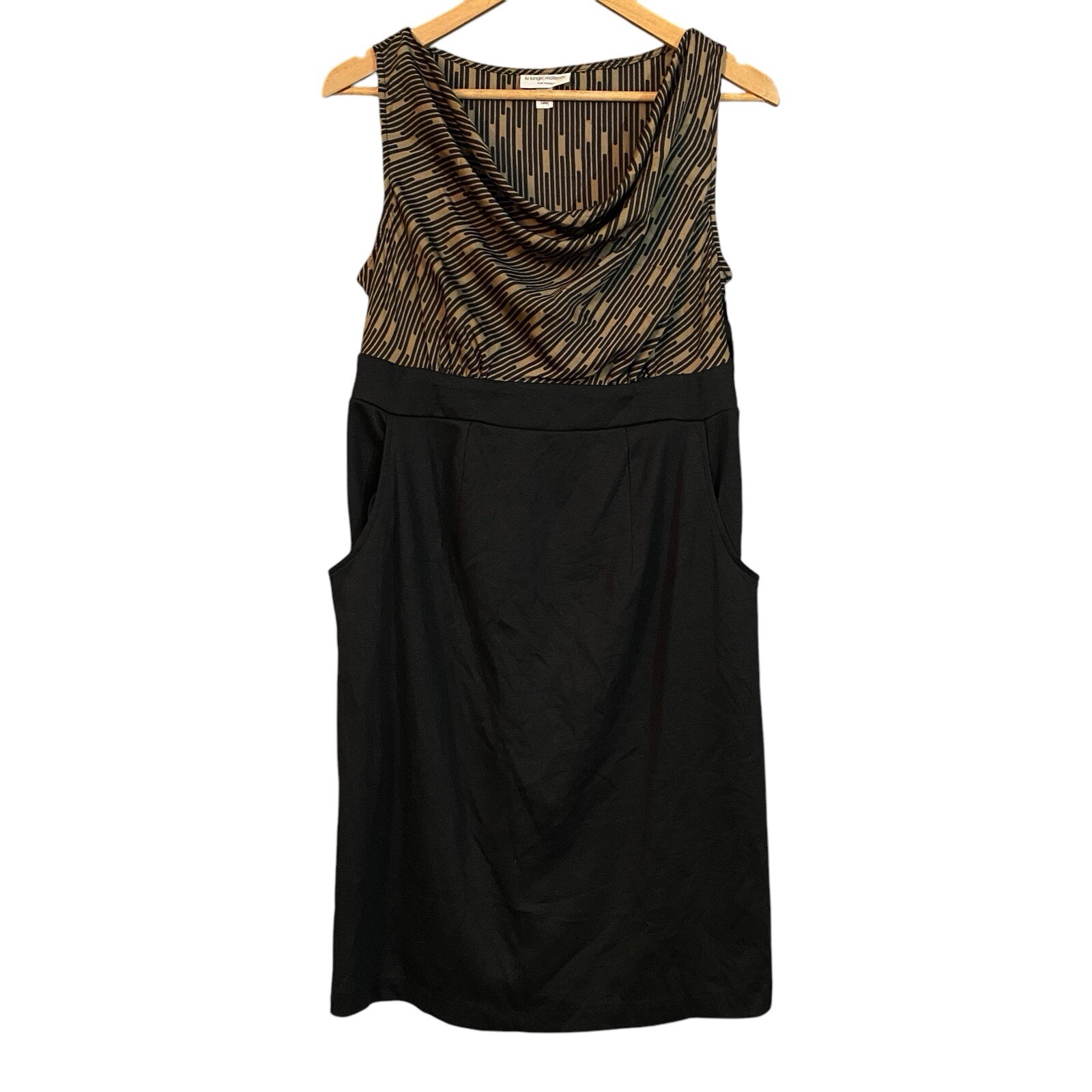 NEW Liz Lange Size XS Maternity Dress (for Target) Sleeveless Cowl Neck Pockets