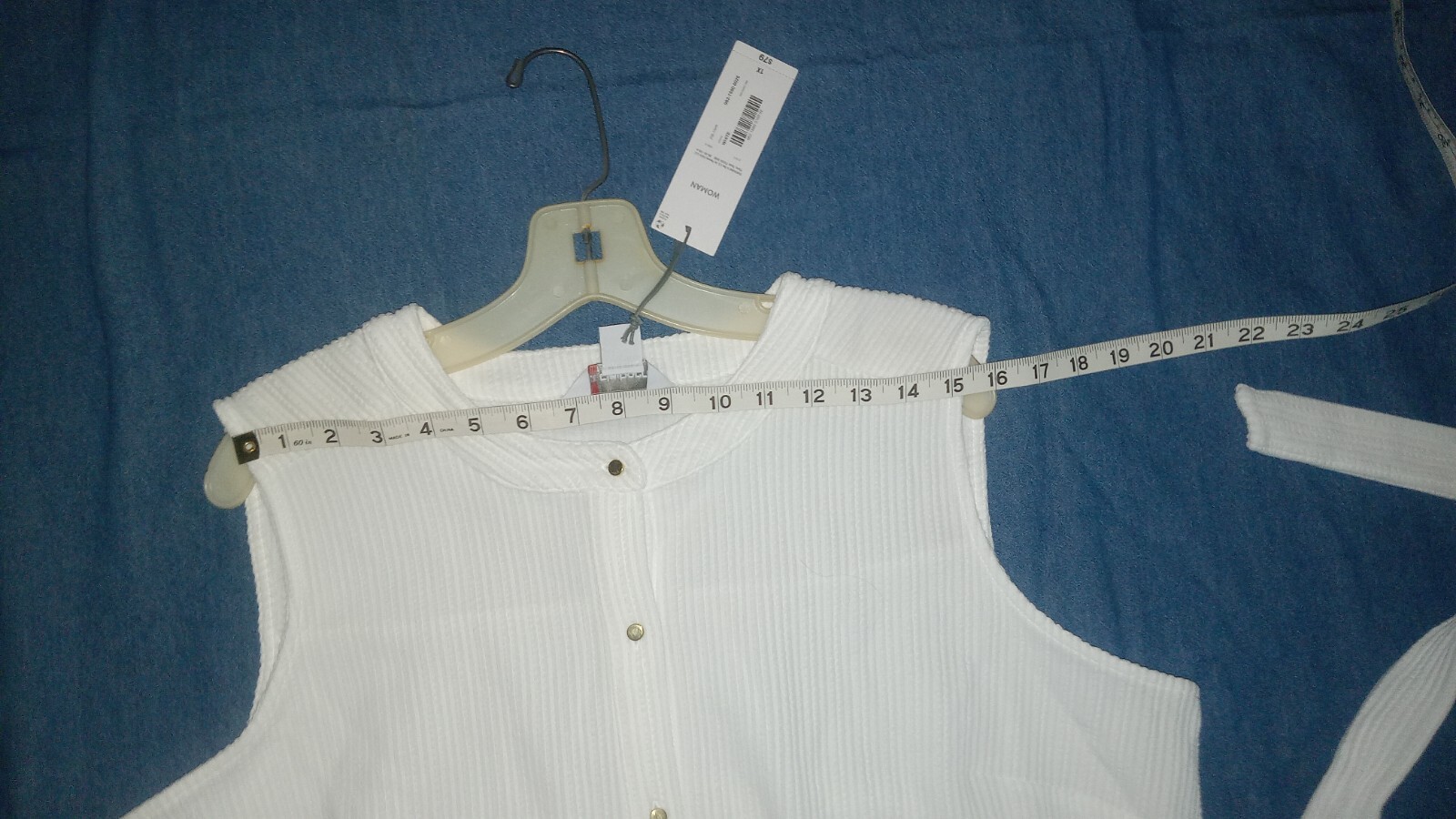 NWT Liz Claiborne White Sleeveless At Knee Buttondown TieBelt Tshirt Dress Sz 1X