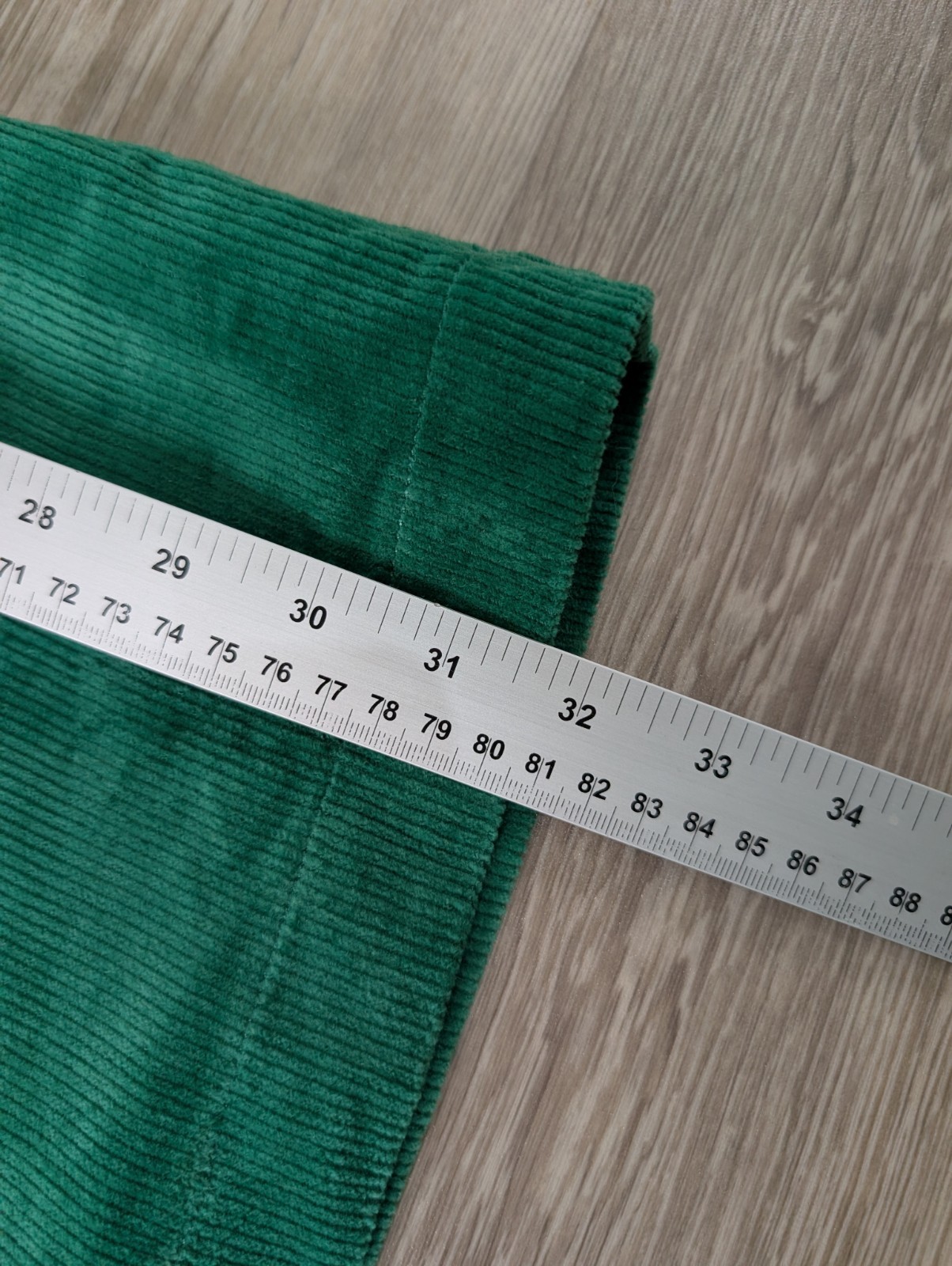 Oliver Bonas Green Corduroy V-Neck Mini Dress UK Size 10