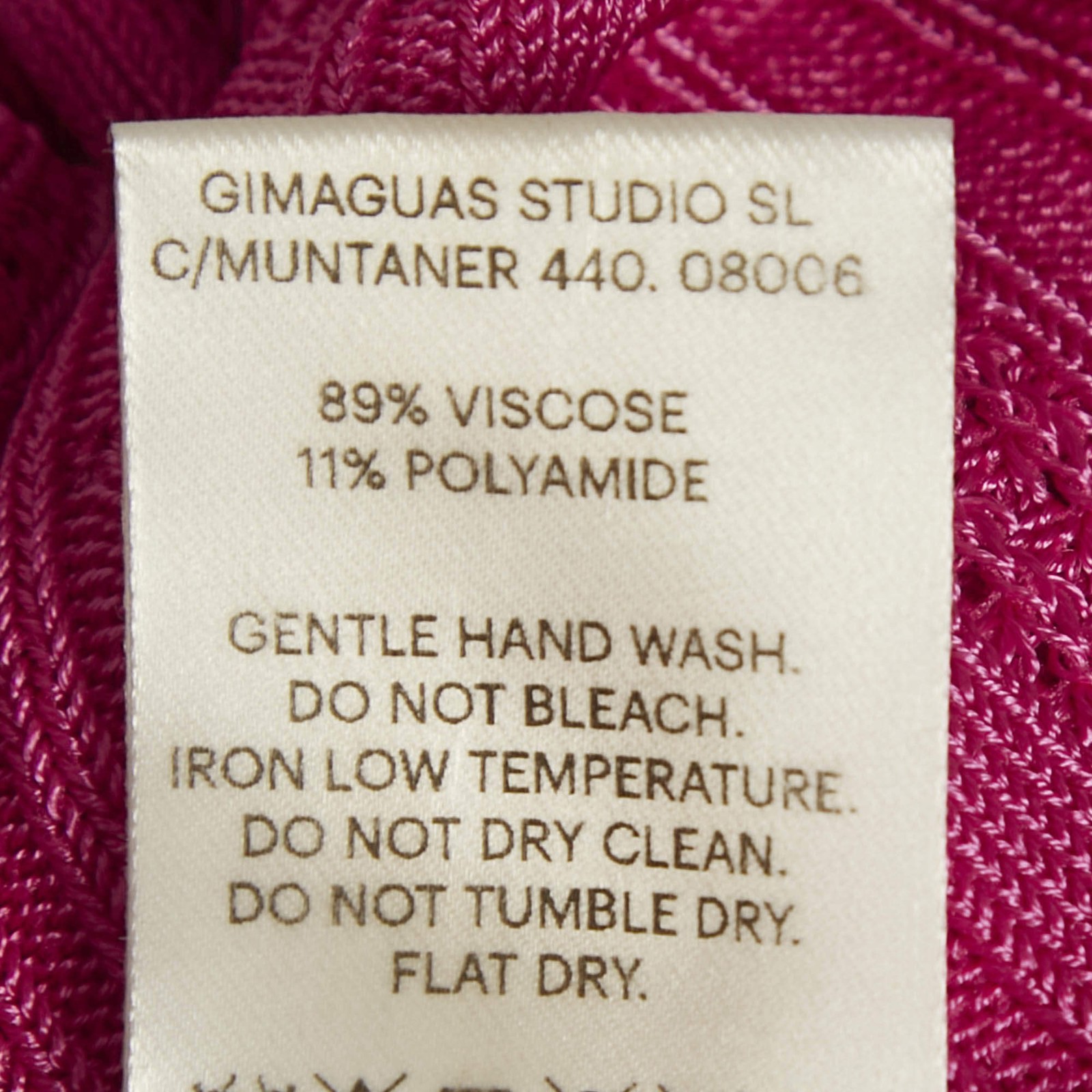 Gimaguas Pink Patterned Knit Sleeveless Mini Dress S