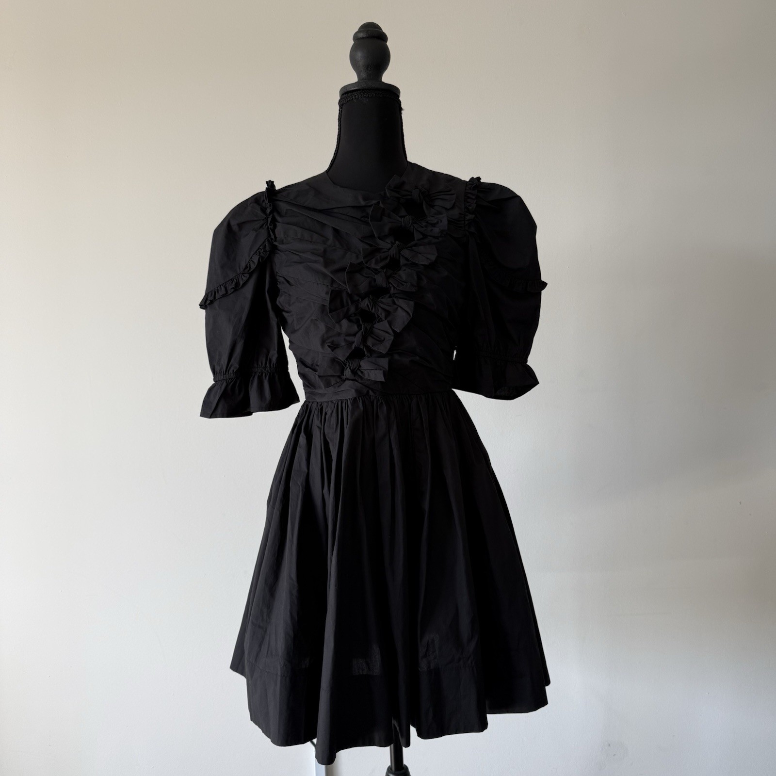 Sofie The Label Aribe Bow Detail Midi Dress Sz M Edwardian Victorian Steampunk
