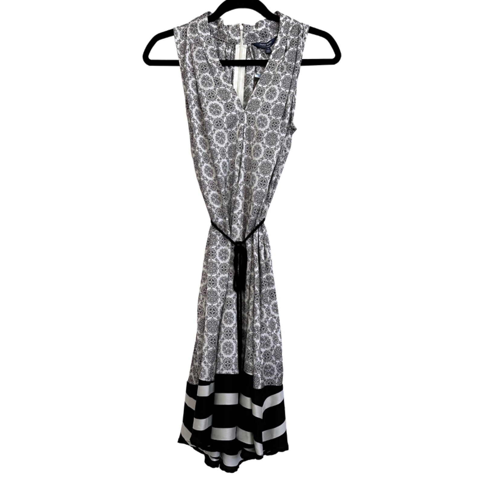 New! | Peter Som for Design Nation | Chakra | Black Combo Print Dress | Small