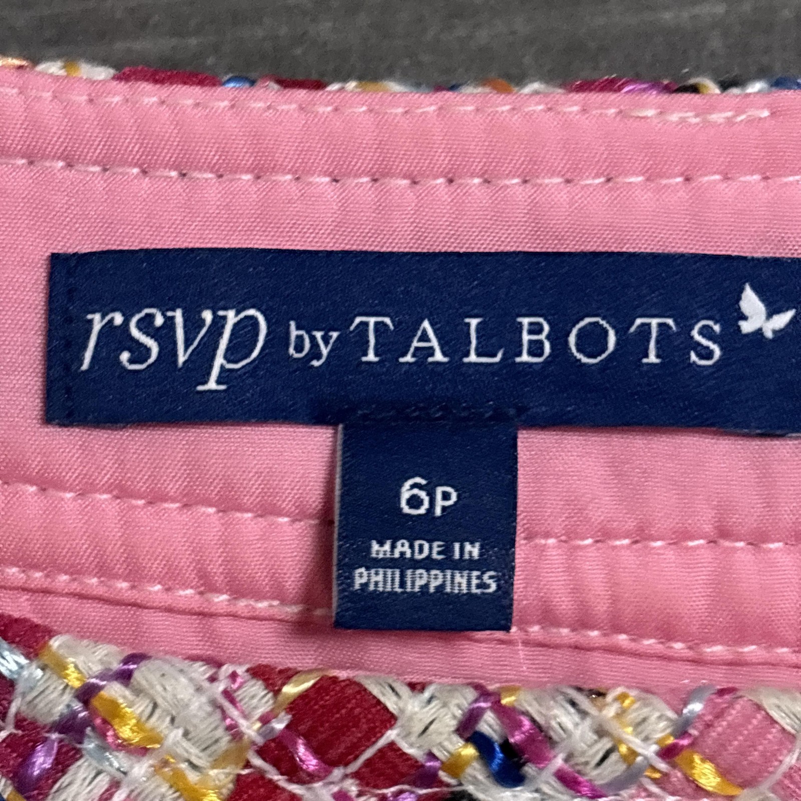 Talbots Dress 6 Petite Pink Tweed Sheath Work Office Career RSVP Preppy Easter