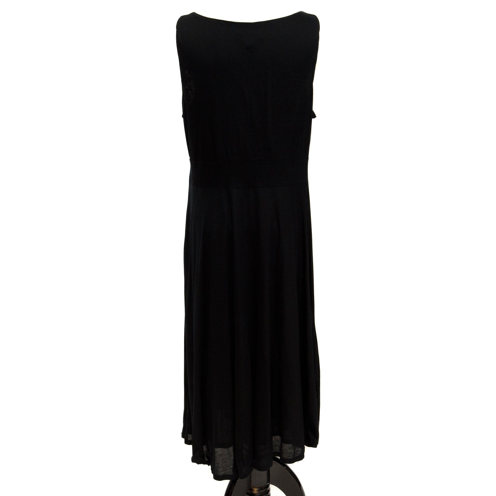 Eileen Fisher Lyocell Silk Blend Jersey Knit Flare Tank Dress Size Medium