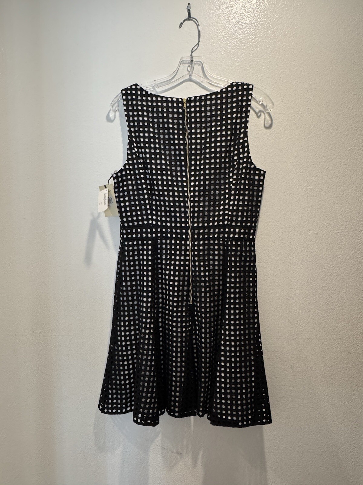Ali Ro Size 8 Geo Print Eyelet Textured Sheath Dress Anthropologie Preppy Retro