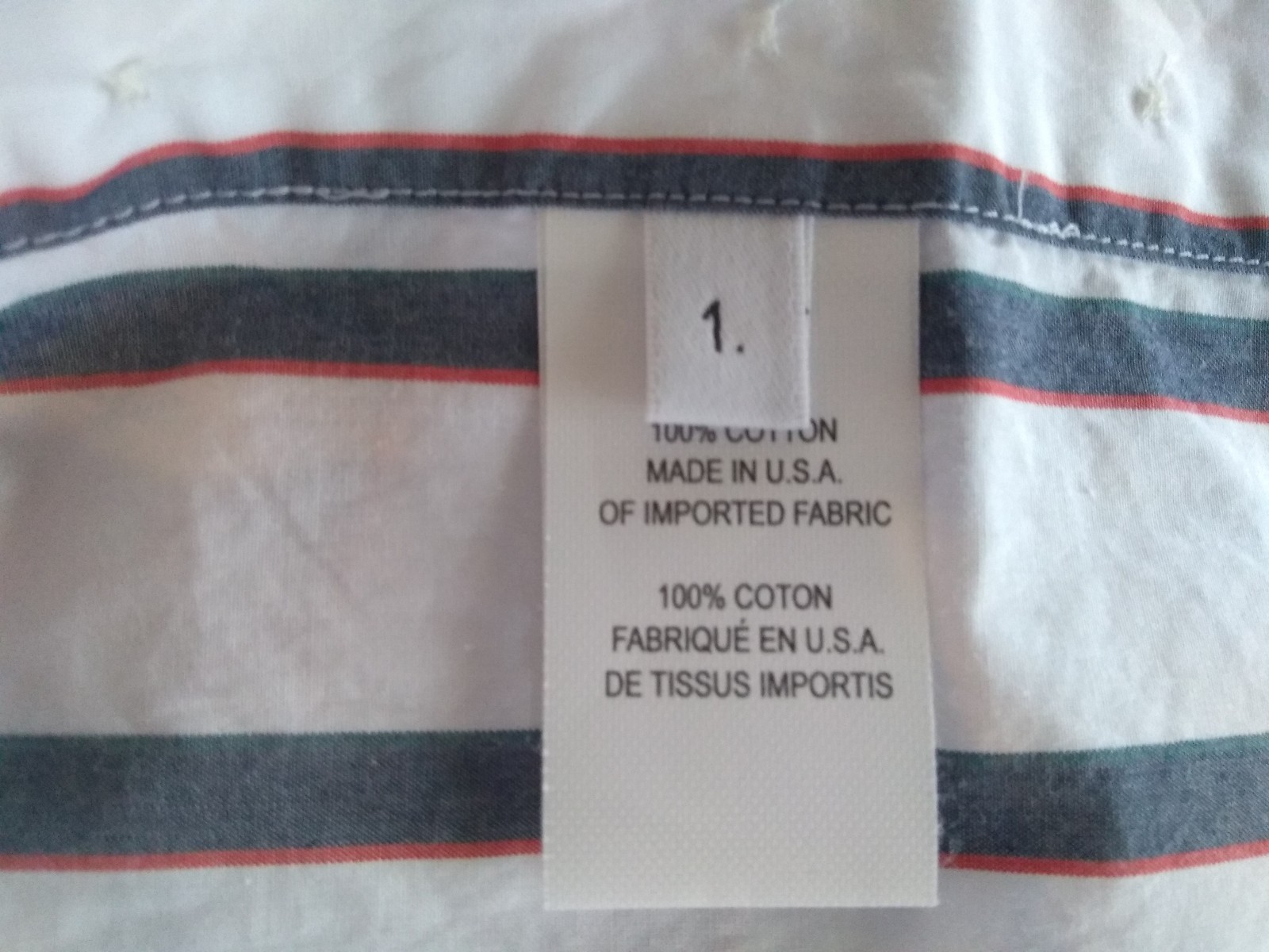 New Thom Browne White Blue Red Broadcloth Thigh Length Cotton Dress TB1 Small