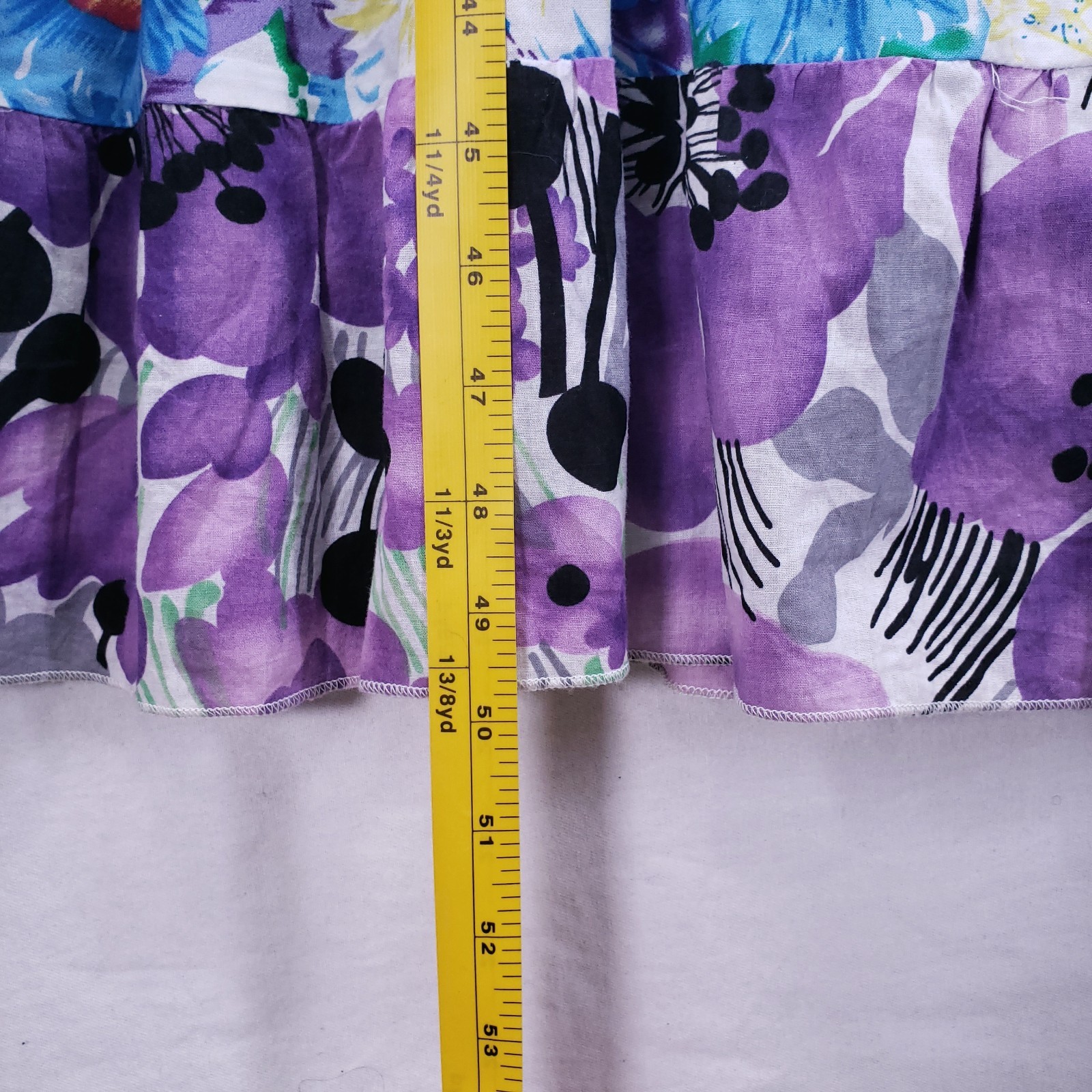 Flora Paris Design Made In French A Line Dress Size Small Floral Multicolor