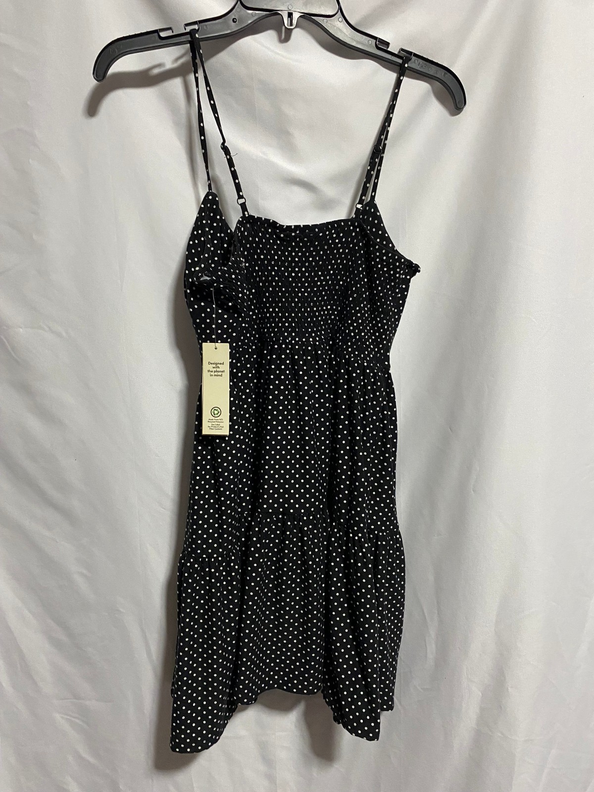 No Boundaries Women’s Tiered Mini Dress Sizes (M 8-10) (L 12-14) NWT Polka Dot