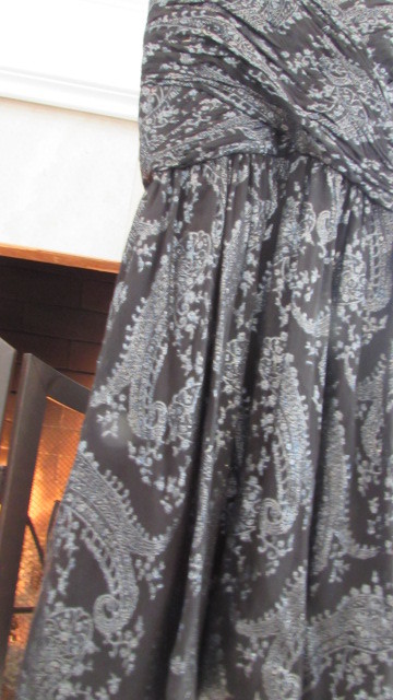ERIN Black and Metallic Spaghetti Strap Party Dress Sz 2 Compare at $98
