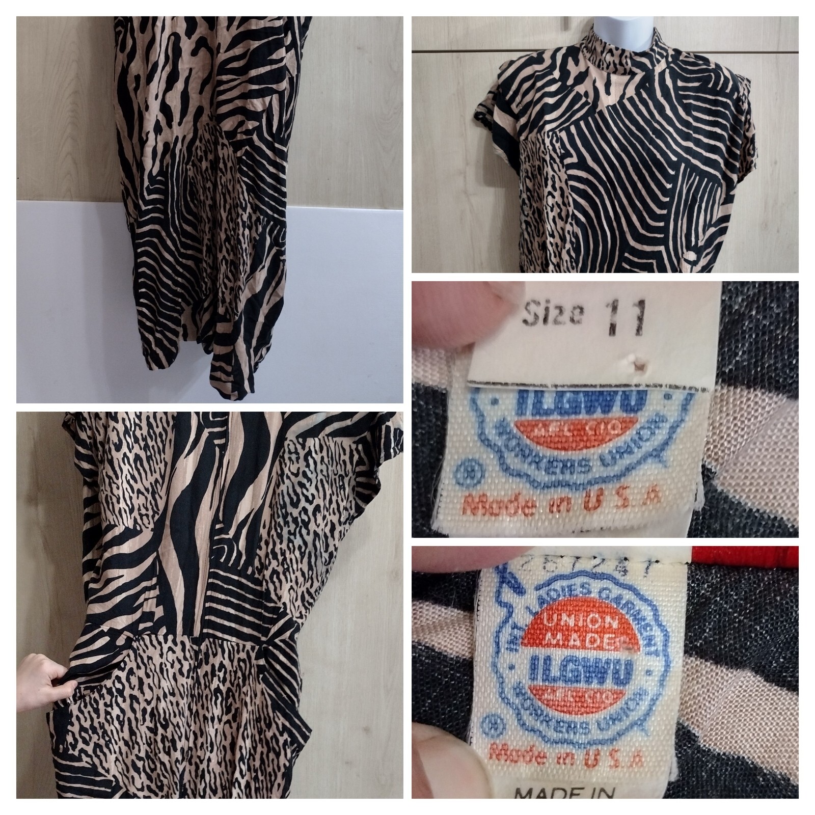 Vintage Dress Union Made Scarlett Size 11 RUNS SMALL USA Made See Photos Women’s