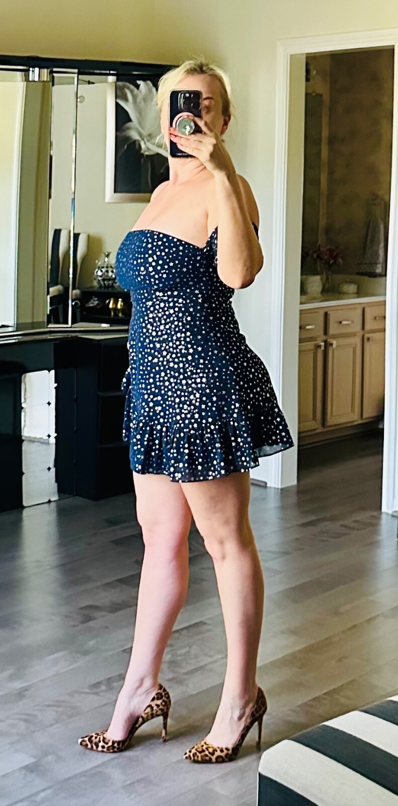 navy blue dress Christmas New Year