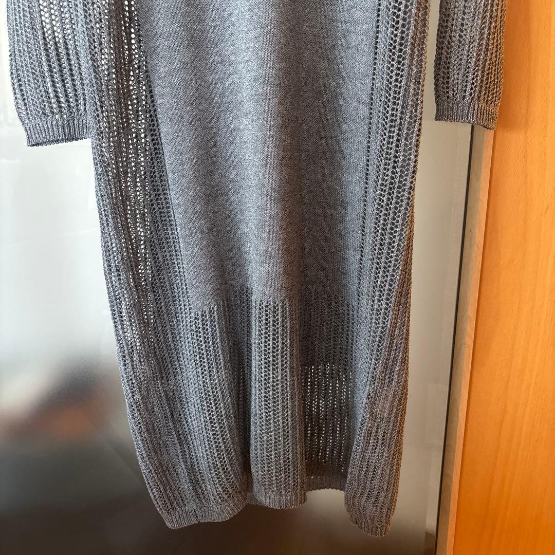 USED PLY BY RAGNE KIKAS KNIT LONG-SLEEVED TOP, GRAY, Y’S SIZE 2 GOOD