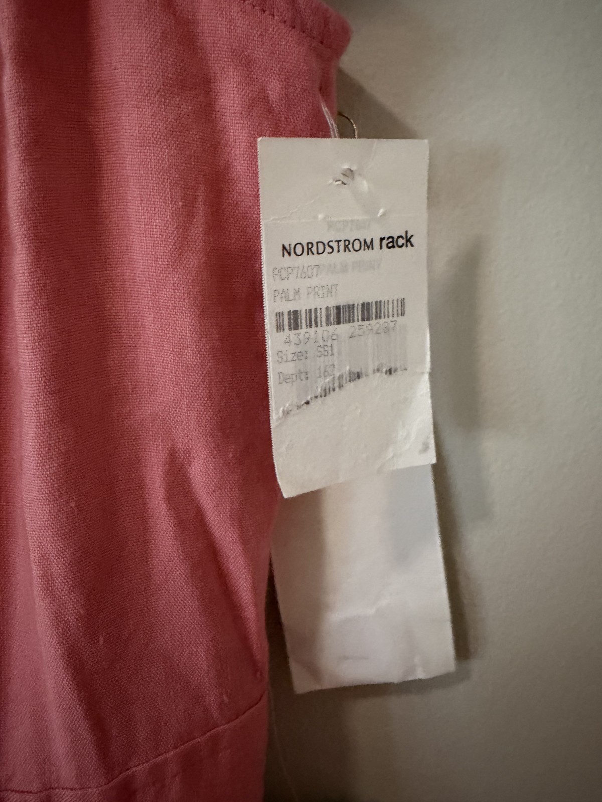 NWT Rachel Parcell Button Front Ruffle Hem Linen Blend Midi Dress Pink Size XS