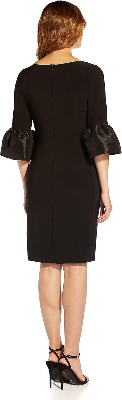 Ruched Bell Sleeve Stretch Jersey Dress for Effortless Style