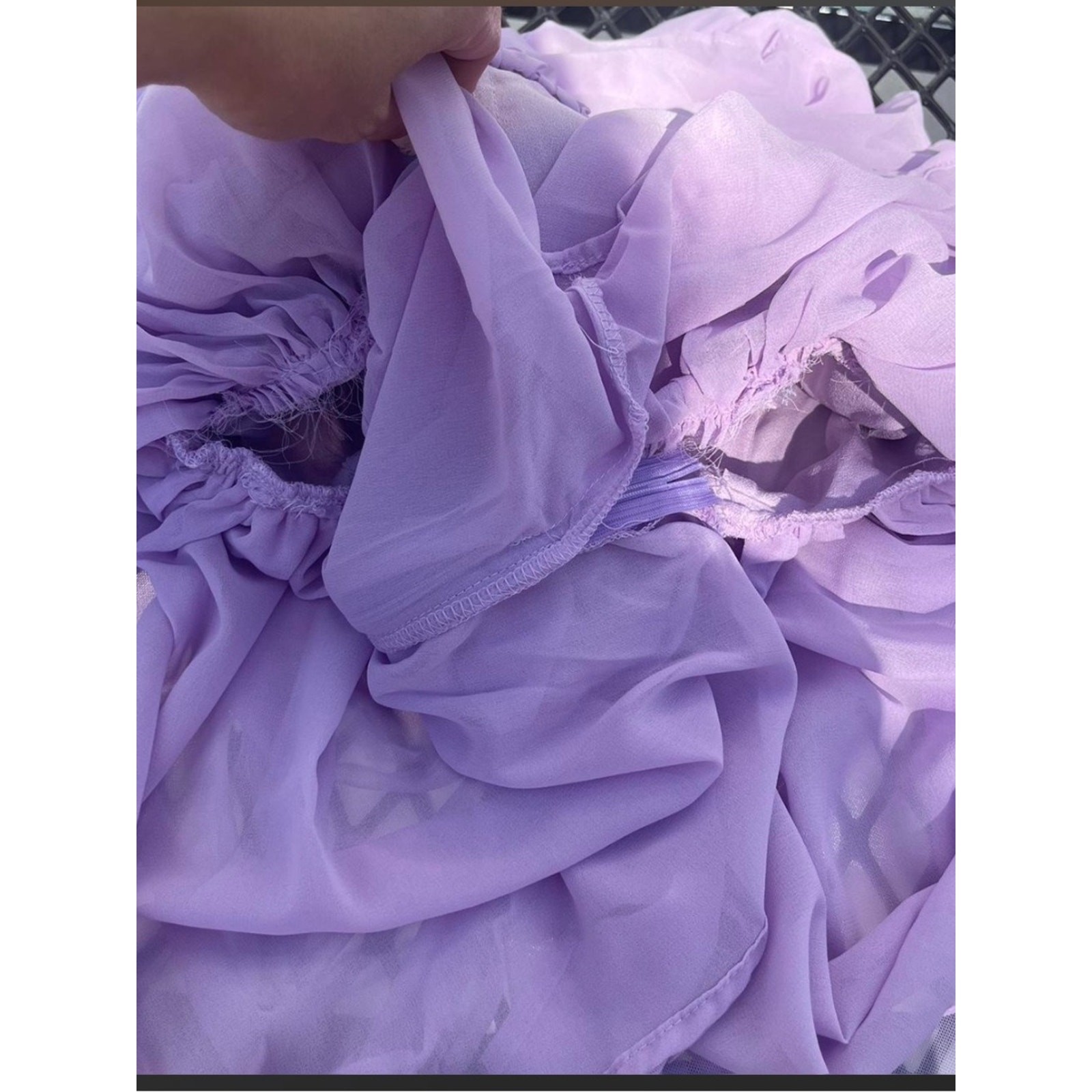 NWOT For Love Bell Lilac Bow Corset Mini Dress Size Small