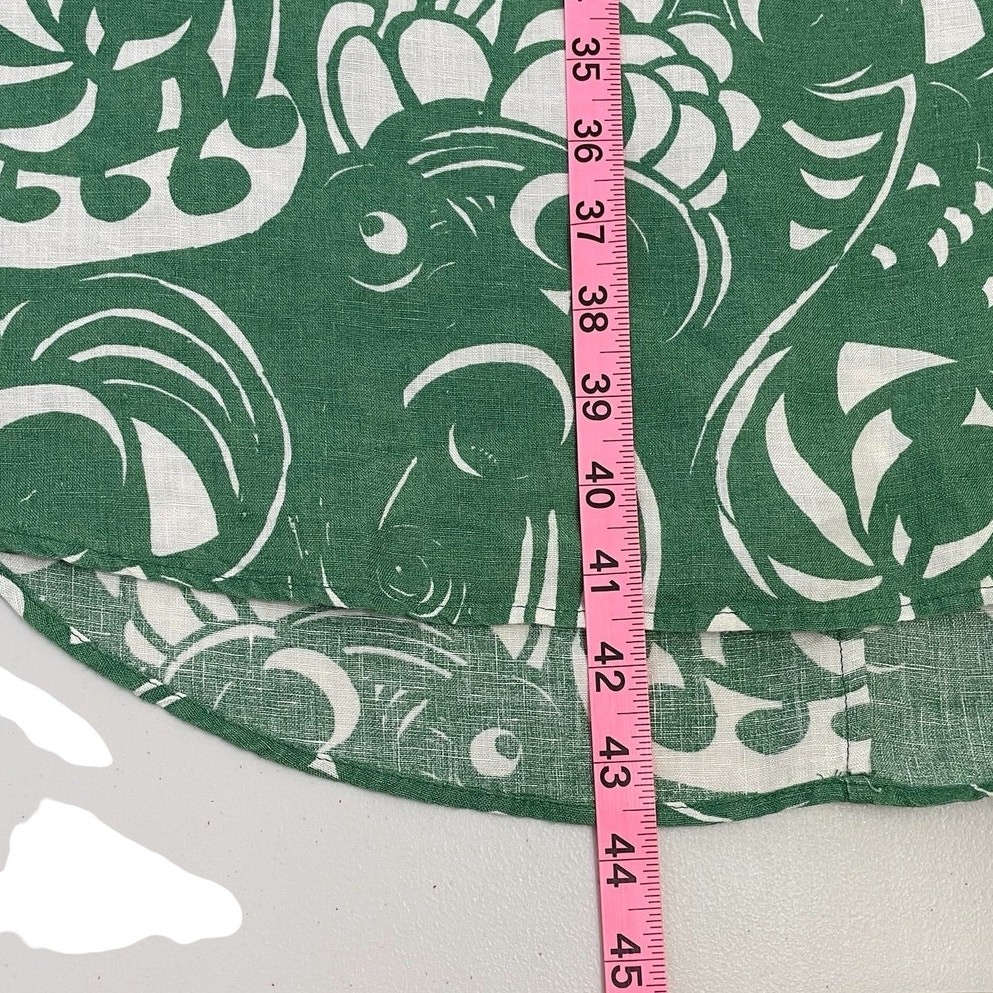 Marimekko Edla Pieni Tiffanylle Linen Tunic Shirt Dress Sz 38 US 8 Vibrant Bold