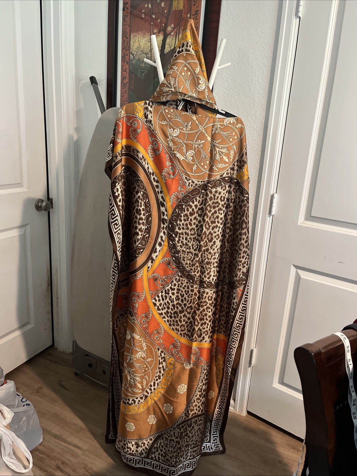 Caftan Dress One Size with Multiple Colors One Size Fits Most Mumu W Scarf Silky