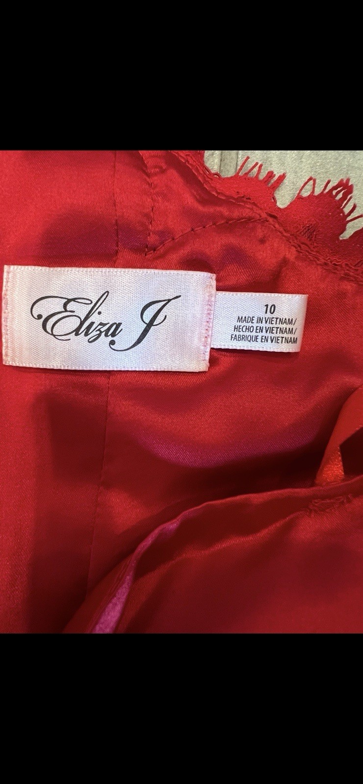 Red Lace One Shoulder Sheath Dress Size 10 Cocktail Party