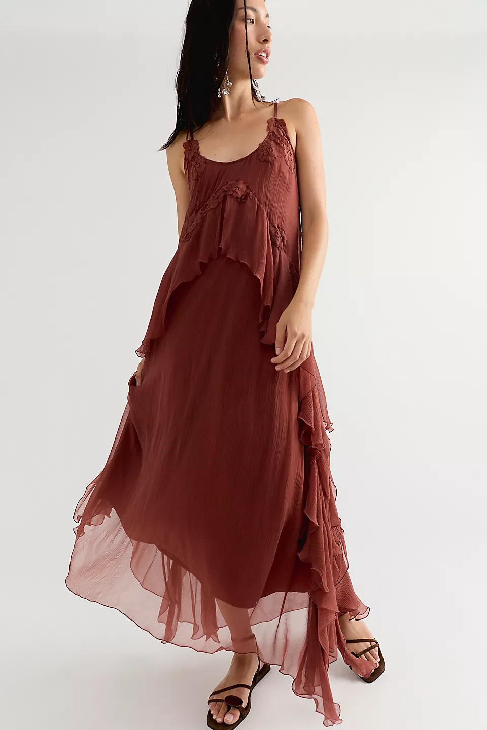 Freepeople – Nigel Preston Floating Angel Chiffon Maxi Dress 97519789