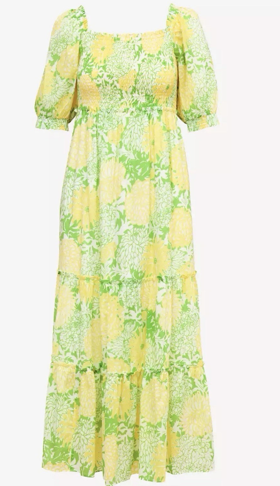 Lilly Pulitzer Hadly Short Slv Maxi Dress Sz XS NWT Crocodile Green Mumbo Jumbo