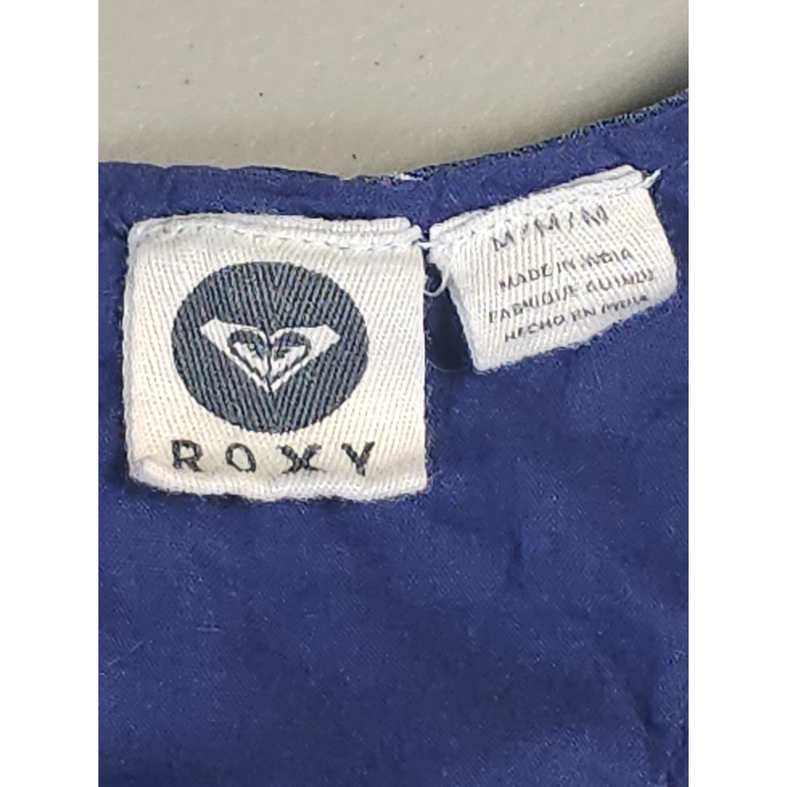 Roxy Geometric Cutout Back Mini Dress Y2K Inspired Surfcore Boho Festival M