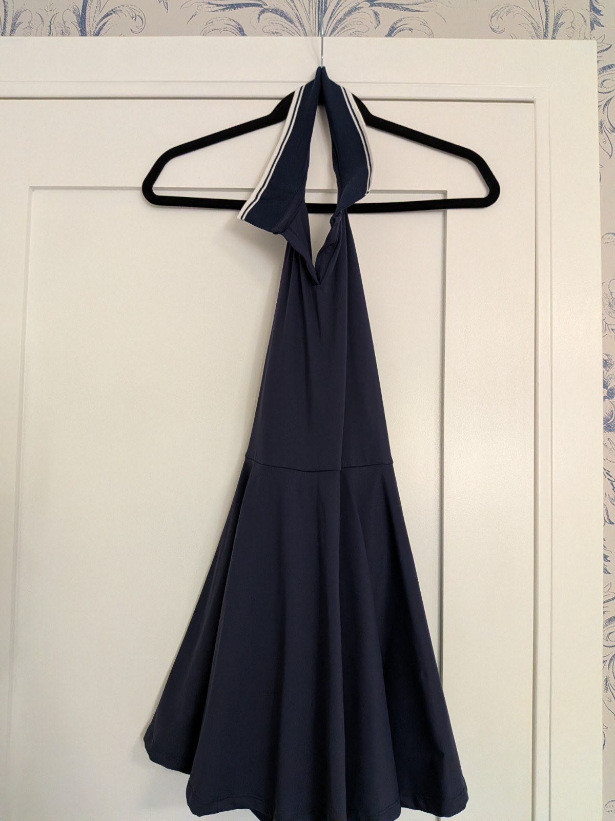 Tennis Athletic Navy Halter Flare Dress – Women’s Dress