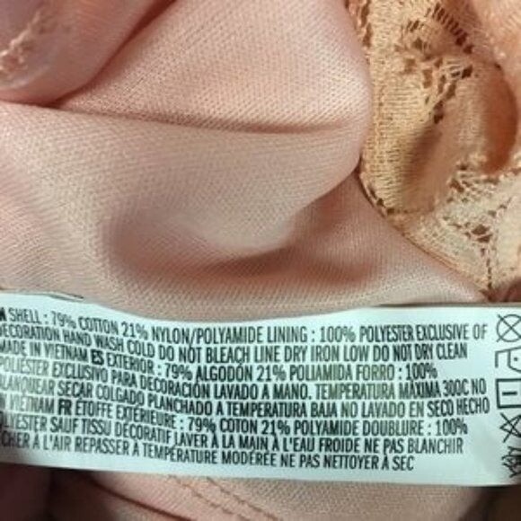 Forever 21 Dress Light Pink Sleeveless Lace Pleated Lined Women Size Medium