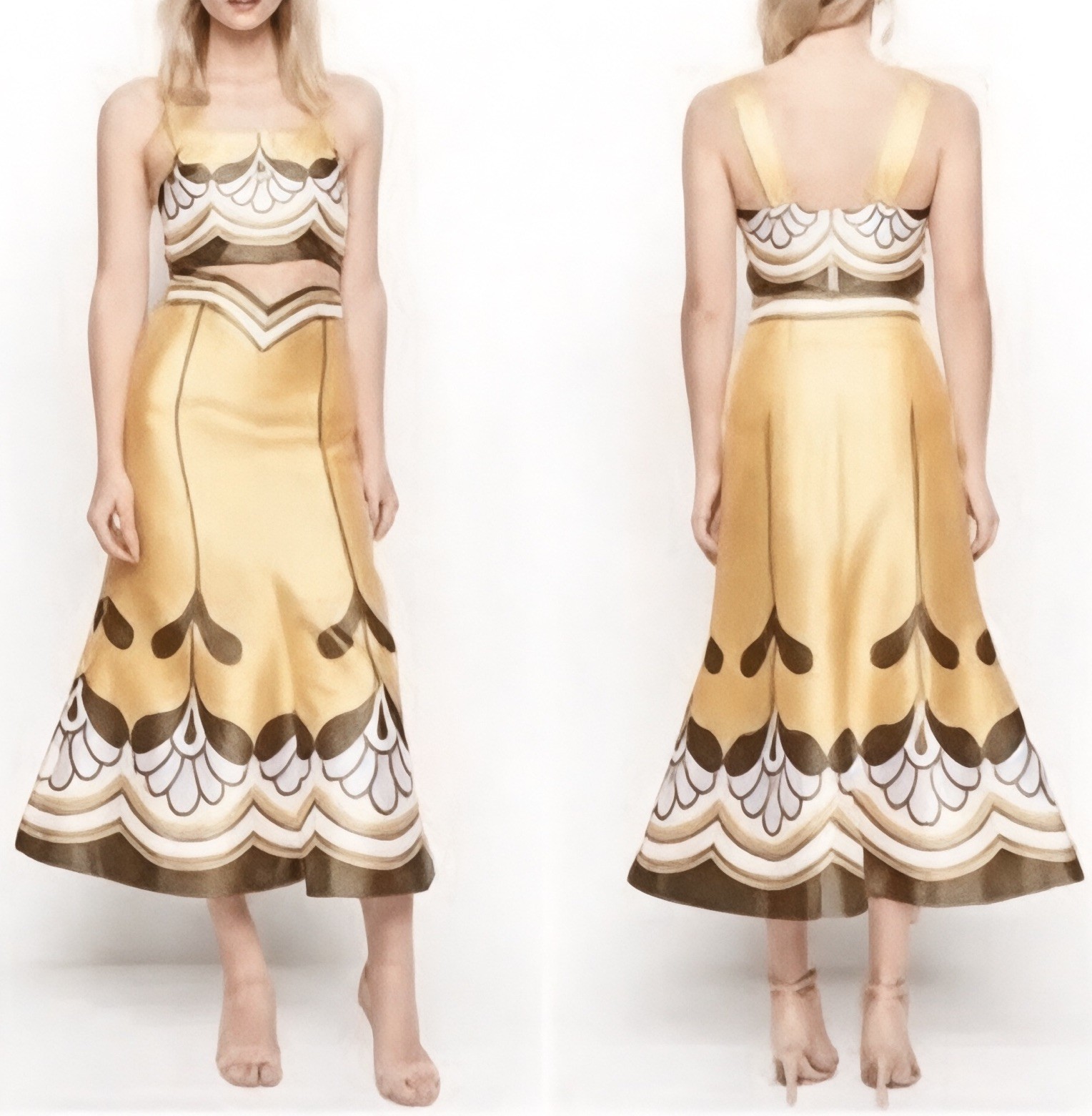 Alice McCall SET Come On Over Size AU 12 US 8 NEW Crop Top & Midi Skirt RARE