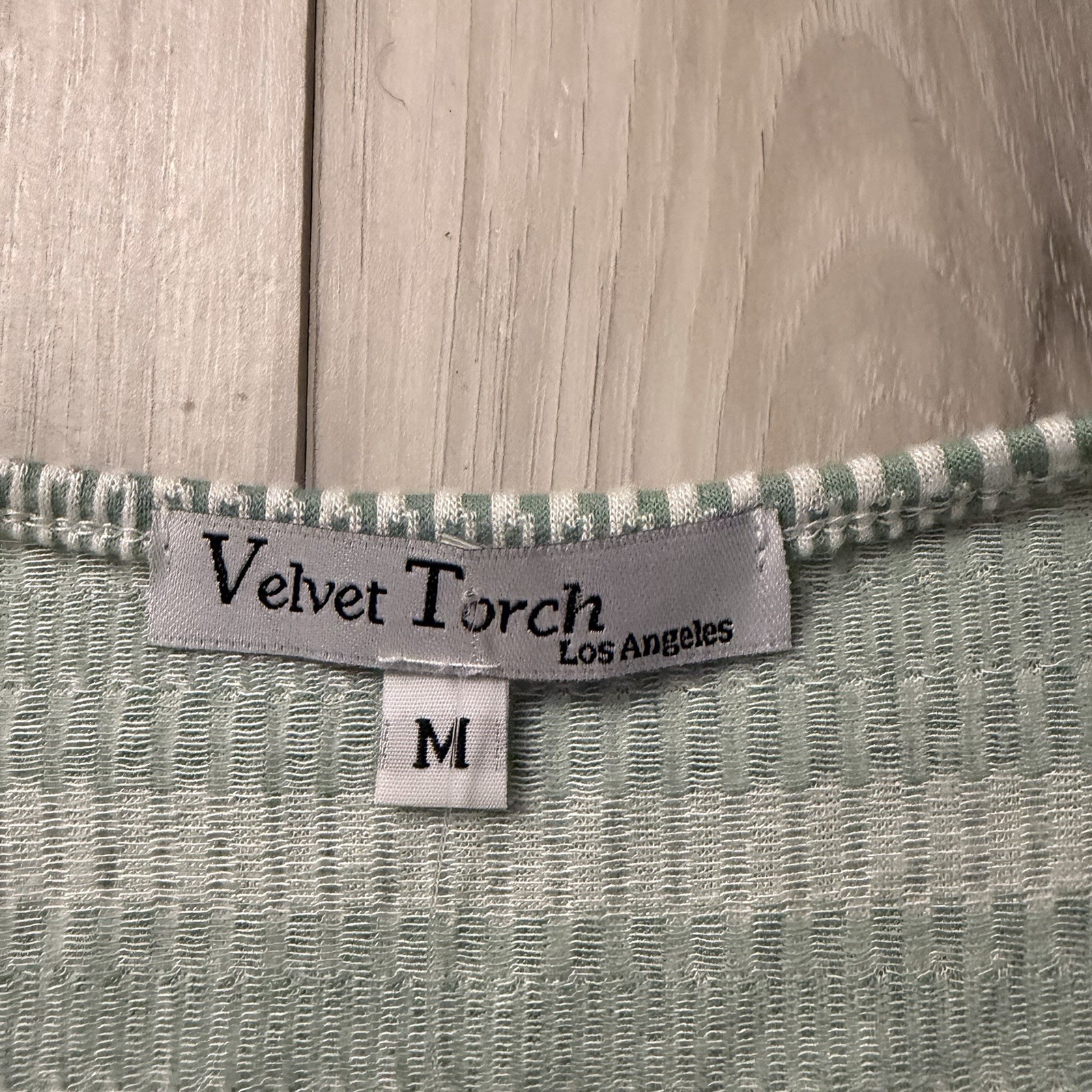 Nordstrom Rack Velvet Torch Wrap Midi Dress Size M Sage Green Textured Geometric
