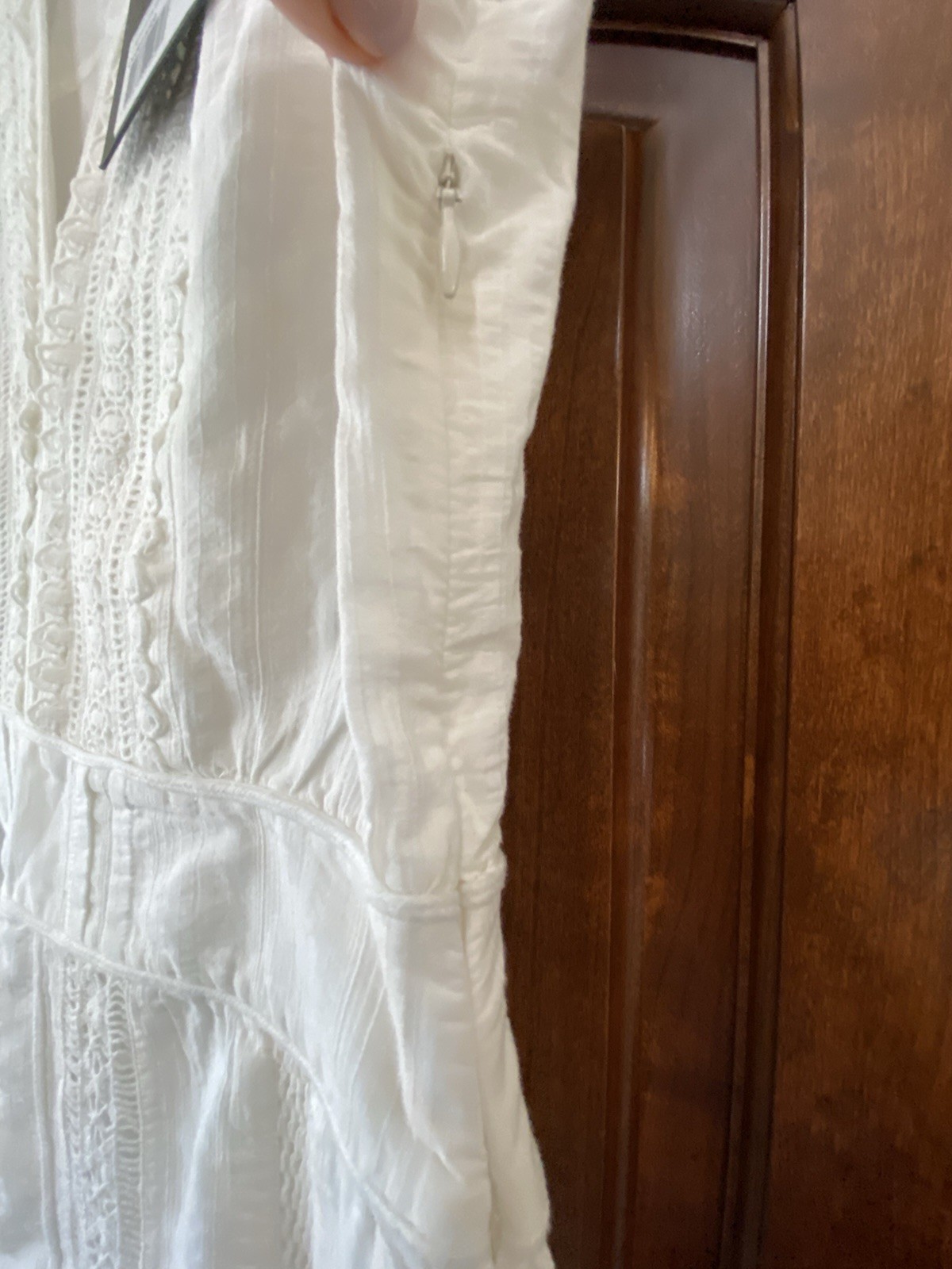 The Kooples Womens Cotton white Eyelet Maxi Dress Fr Sz 2 US 6 New