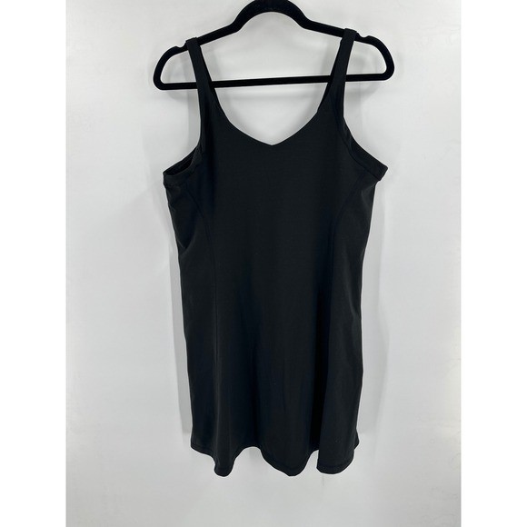 J. Crew Active Cloudstretch V Neck Sports Dress Black Large