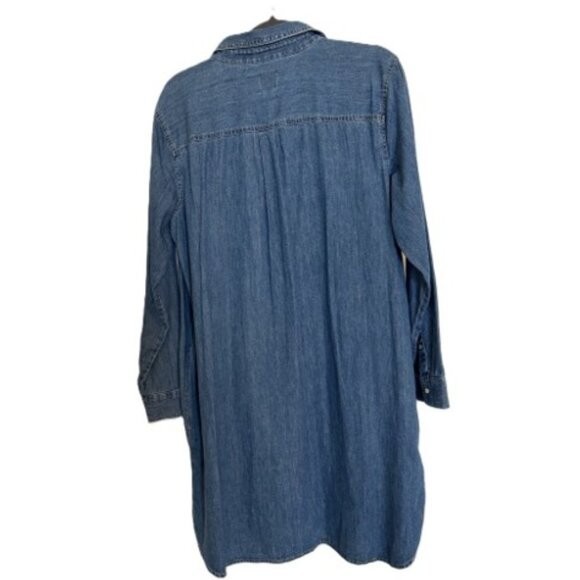 Gap Medium Wash Popover Denim Dress XL