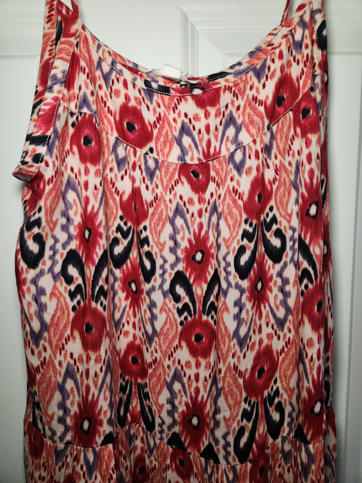 BeachLunchLounge NEW Skylar Paisley Floral Sundress Coral Red NWT Womens Small