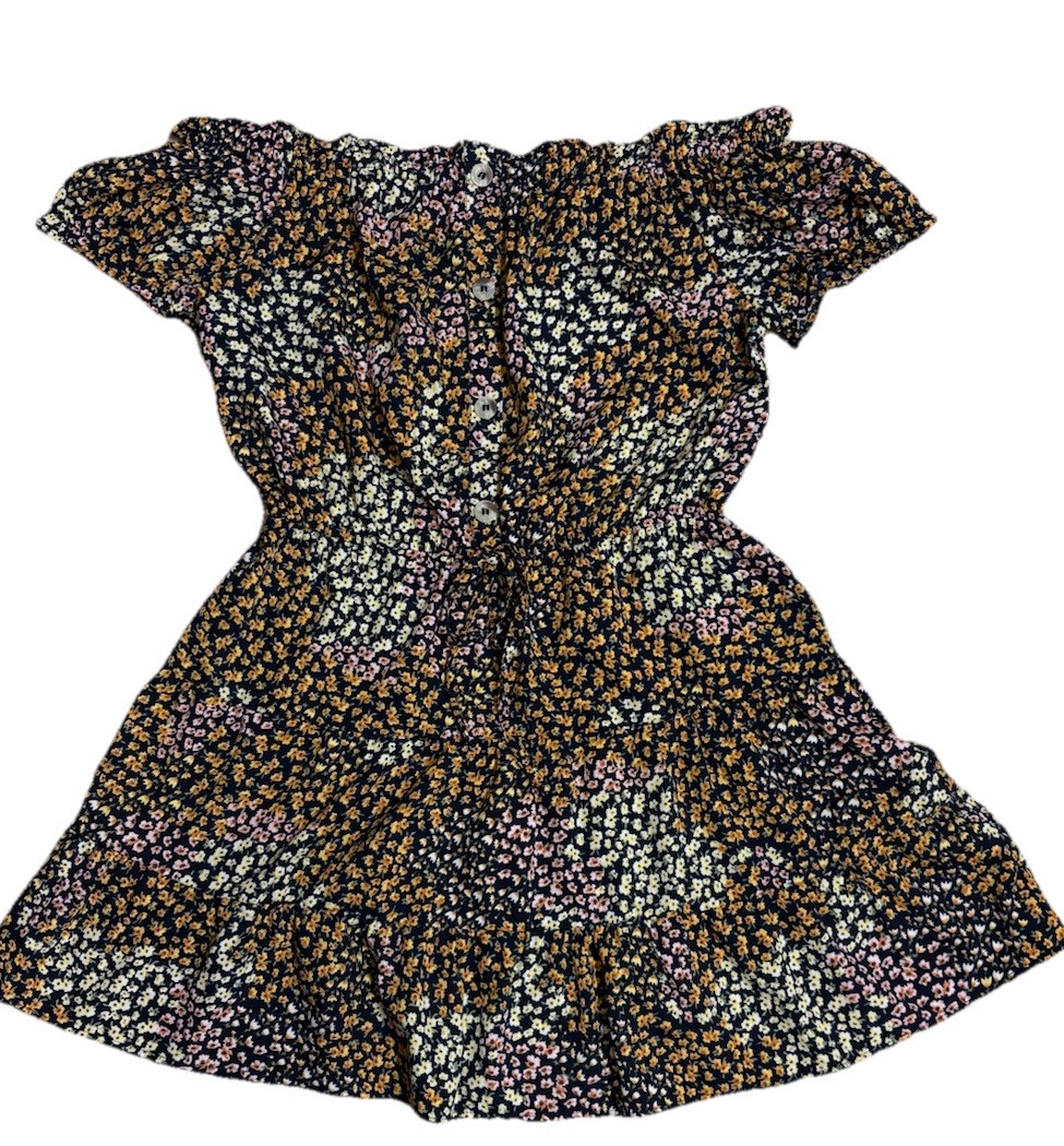 Hint Of Blush Dress Floral Off The Shoulder Elastic Waist Dress Tunic Women’s XL