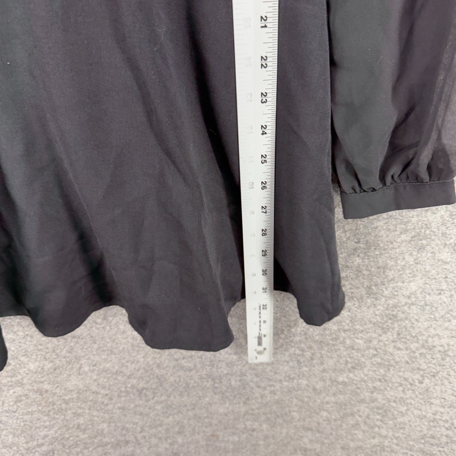 Do + Be Dress Women S Black Shift Short Crew Neck Long Sleeve Zipper Mini