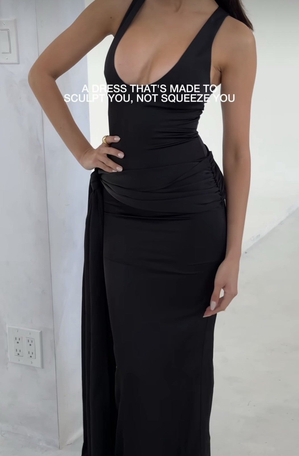 Heiress Beverly Hills Black Satin Dress Size Small NWT. SOLD OUT