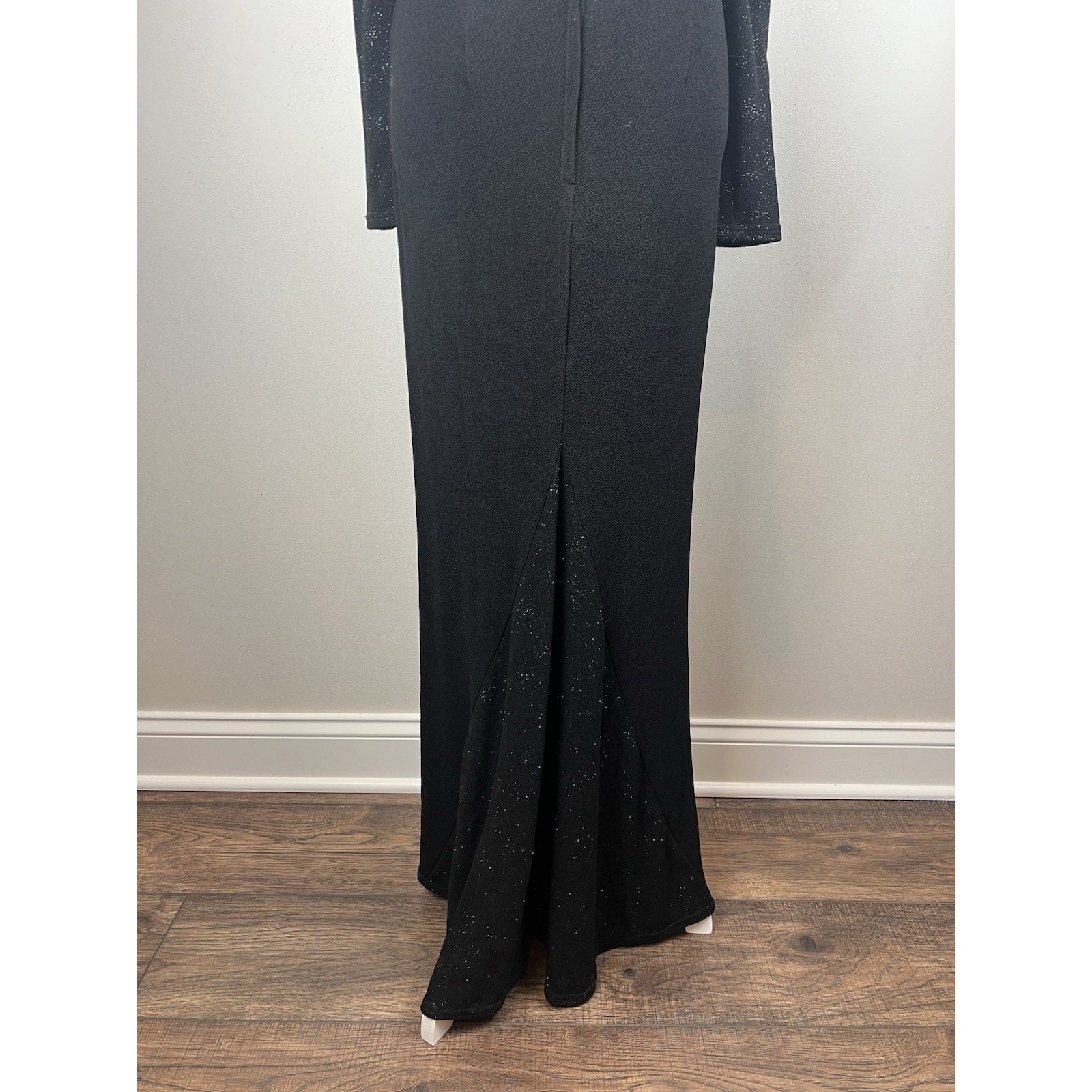 Scott McClintock Millennium 2000 Starburst Formal Long Sleeve Gown Dress Vtg 4