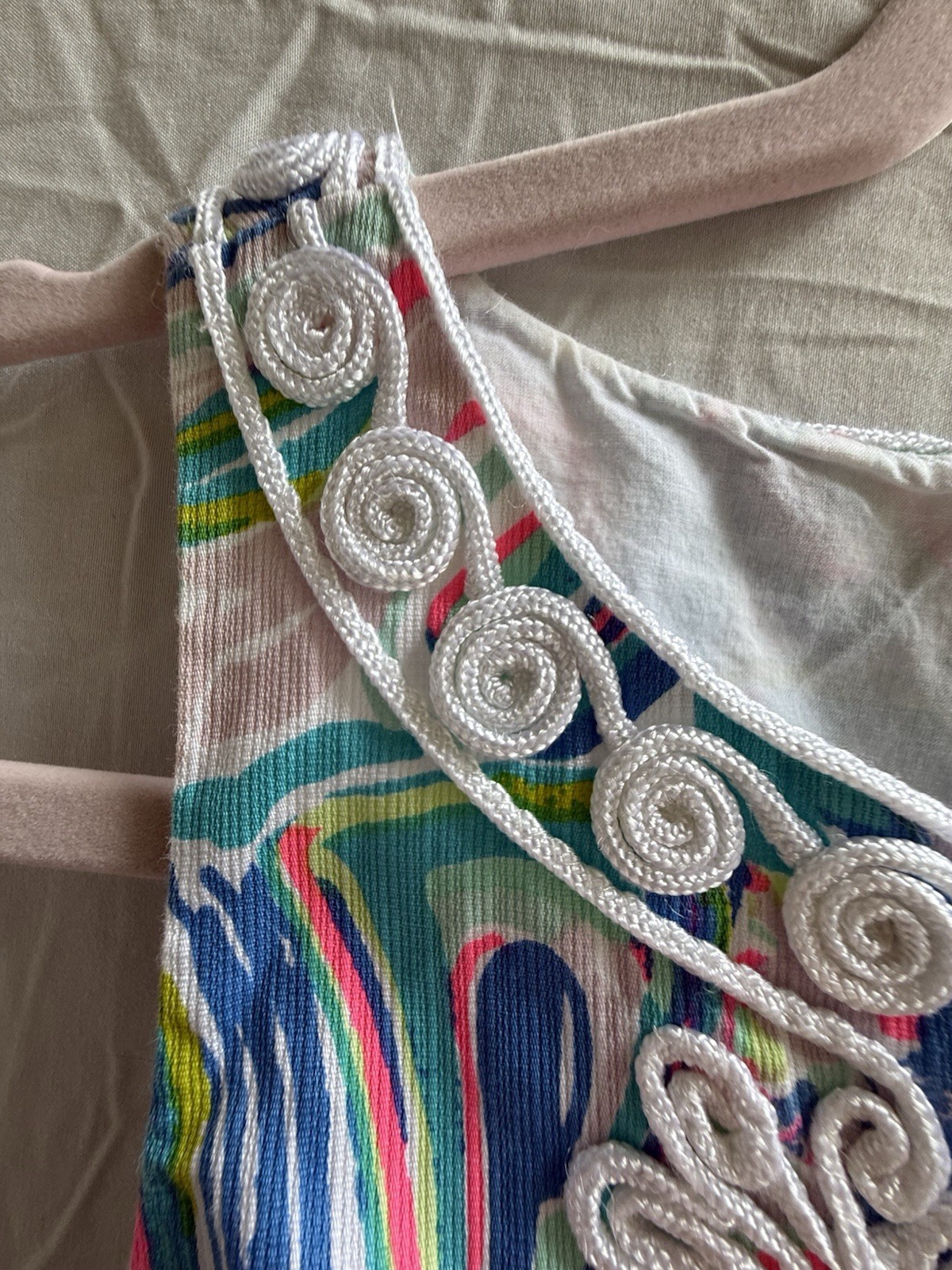 Lilly Pulitzer Gabby Shift Dress 2 Guilty Pleasure White Soutache EUC