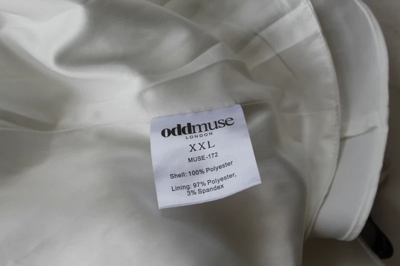 White The Ultimate Odd Muse layered collar button front mini dress – XXL 2XL New