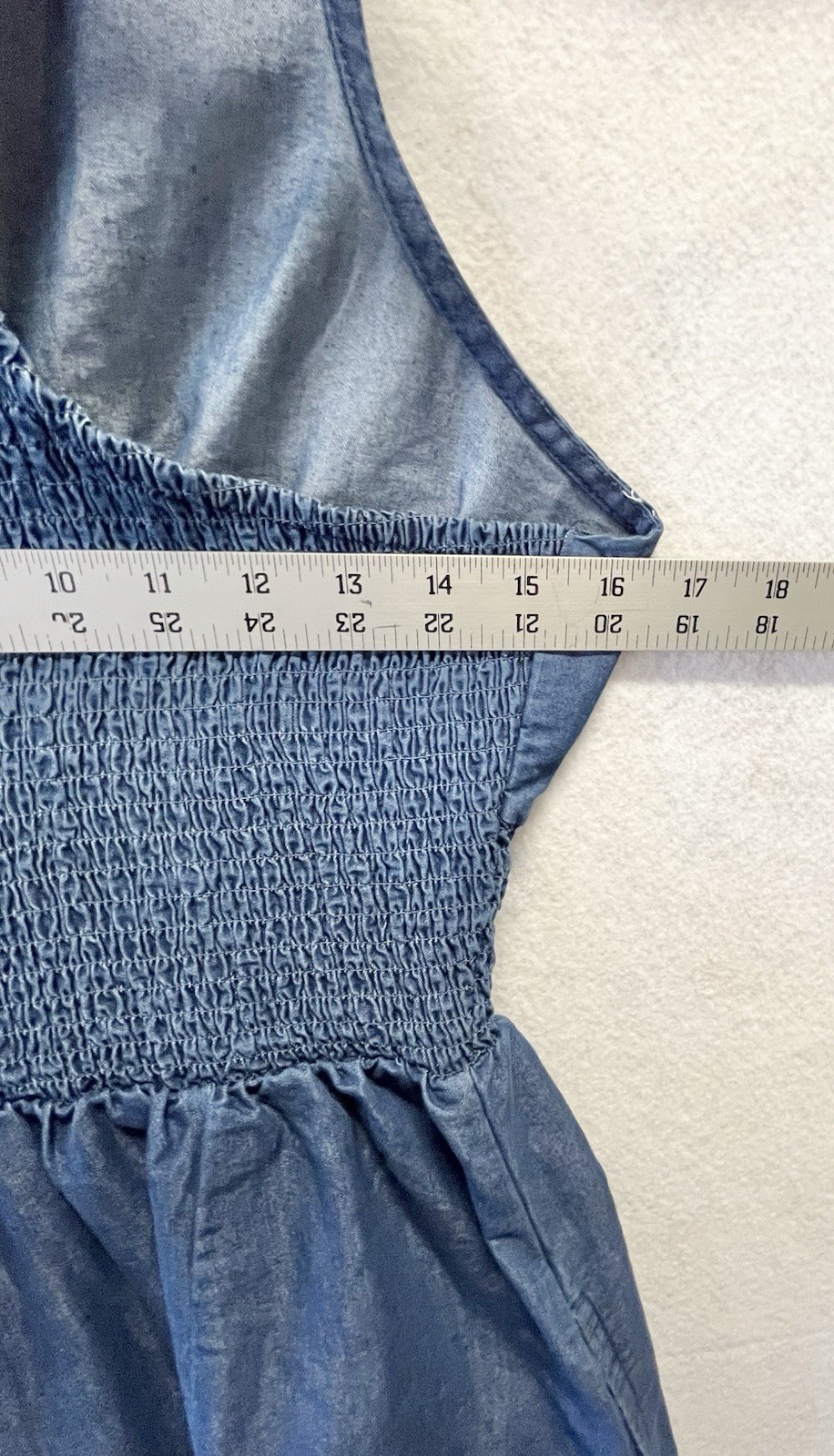 Step In Style Blue Denim Sleeves Dress Size Medium