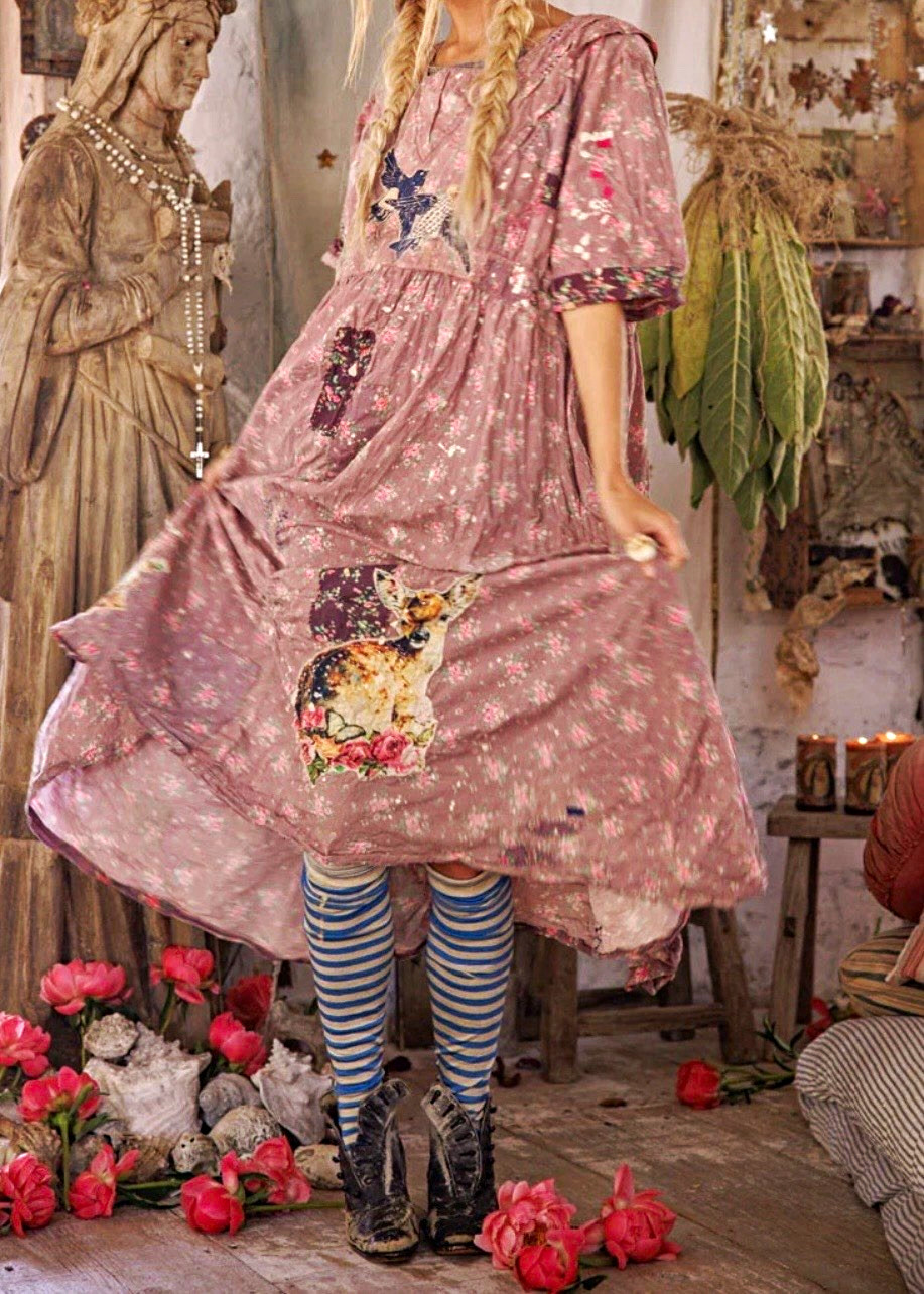 Magnolia Pearl Starra Dress ALTERED to fit loosely S/XS gently worn
