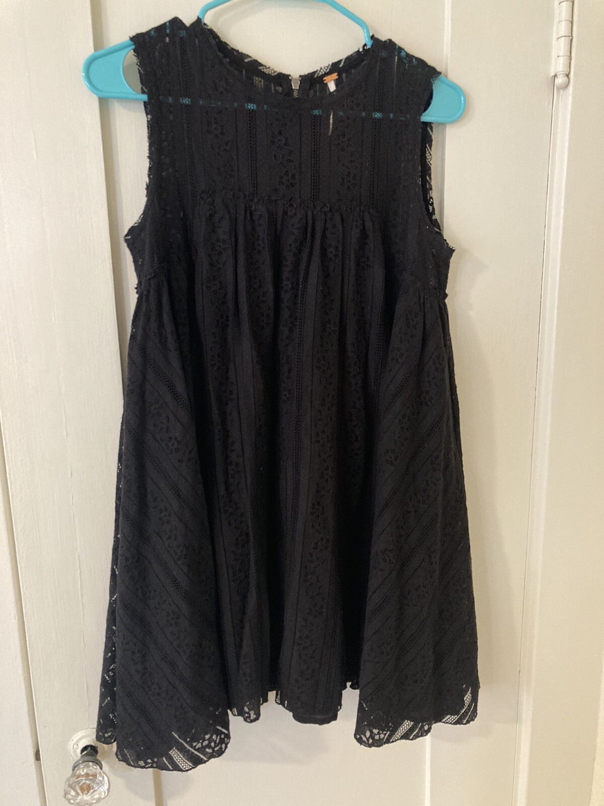 NWOT Free People Tu Es La Black Lace Mini Dress OB413206 Women’s XS