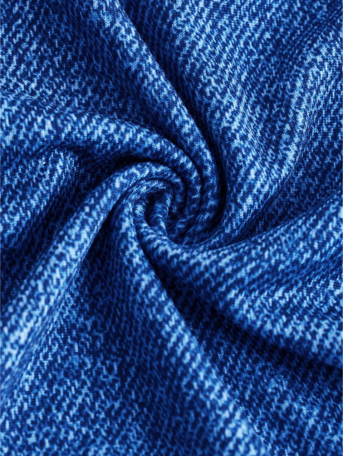 Gaze Women’s Spaghetti Strap Simple Fitted Digital Print Denim-Effect Dress
