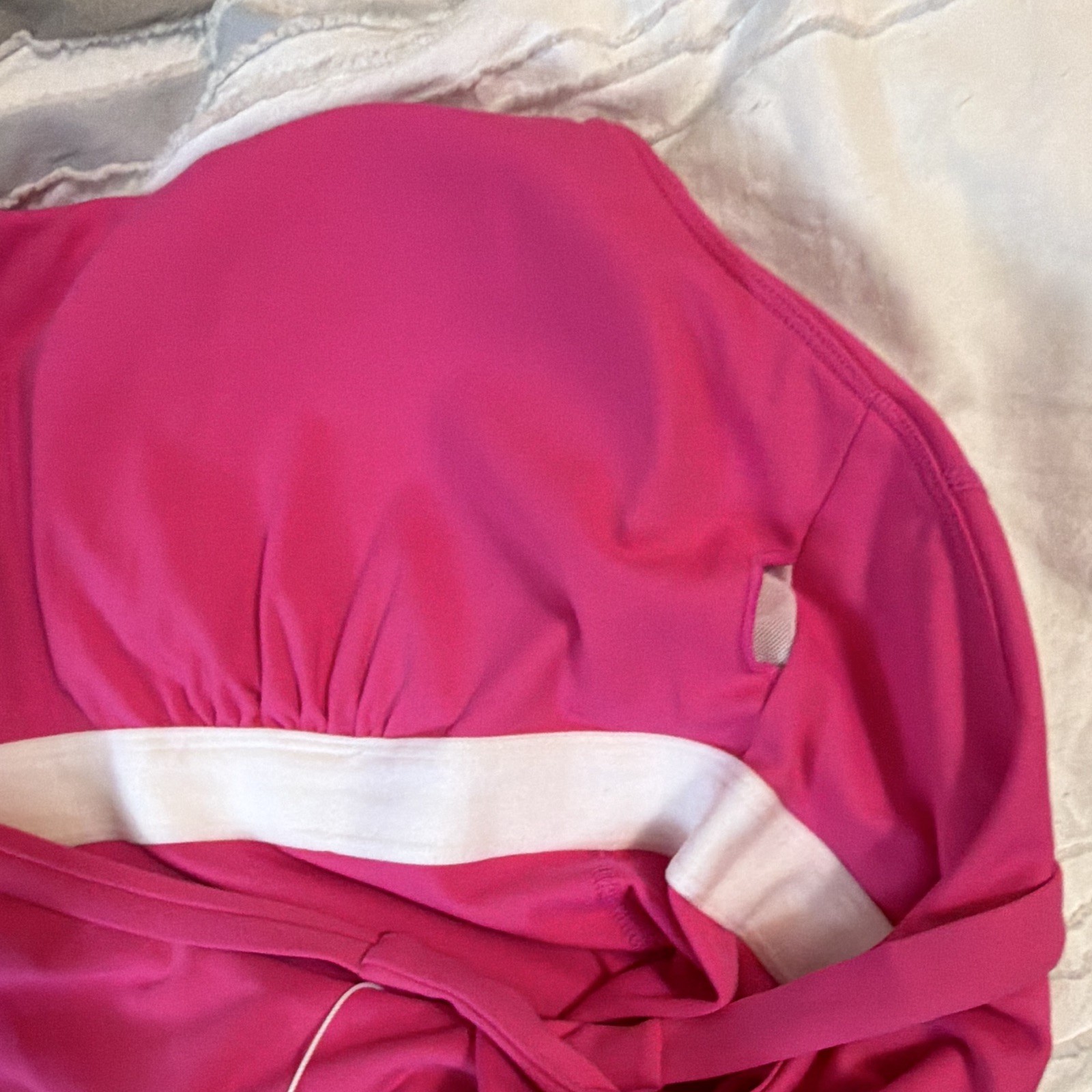 Halara Softlyzero Plush Pink Tall XL easy Peezy dress One-Piece Built-in Bra